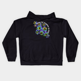 When the Rainbow Blooms Kids Hoodie